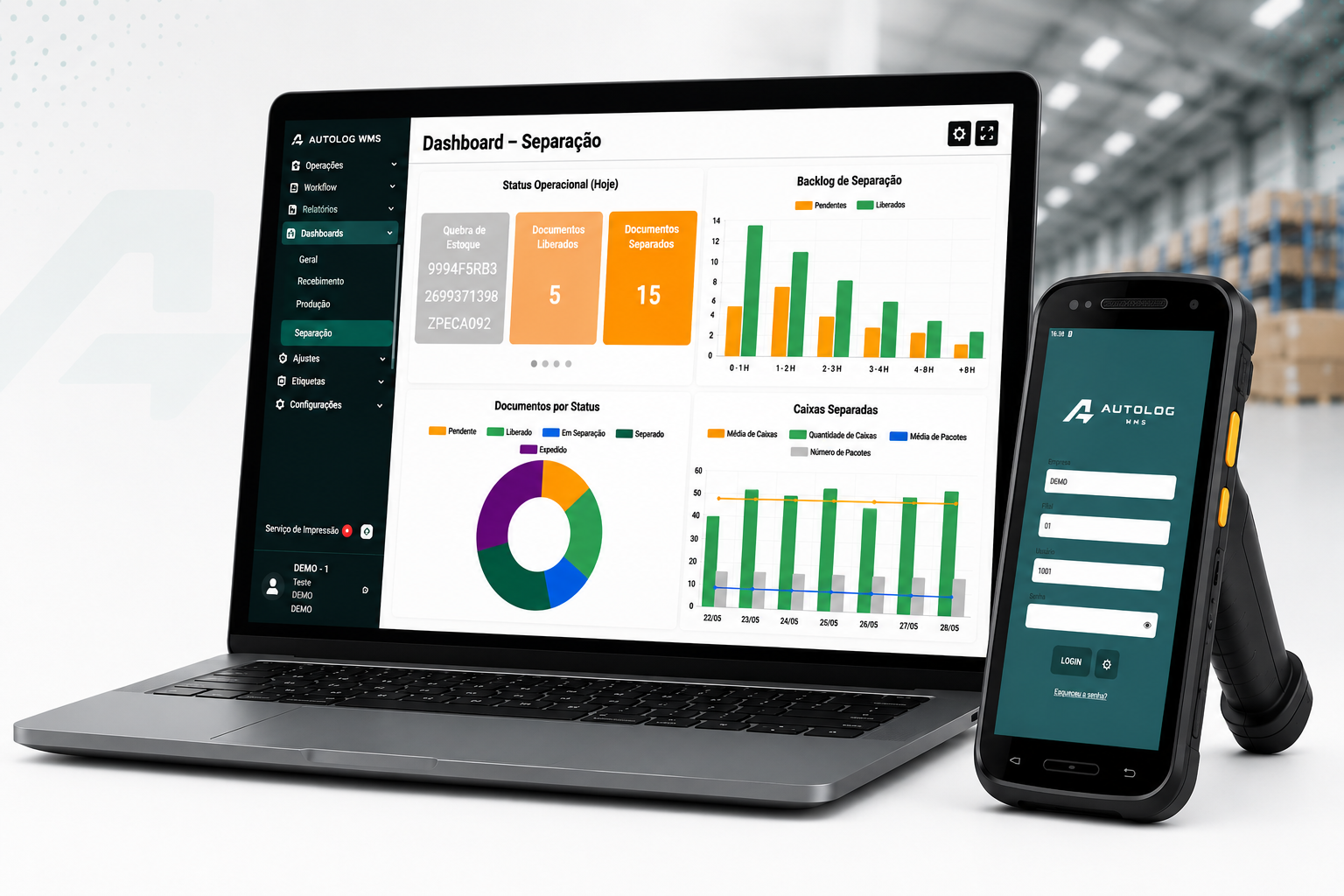 Autolog WMS - Dashboard
